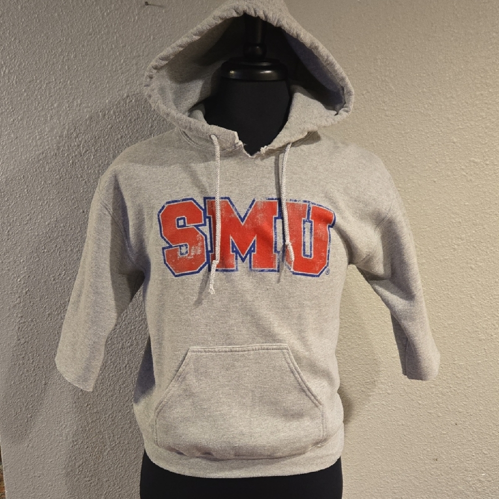 SMU Women's Gray Hoodie